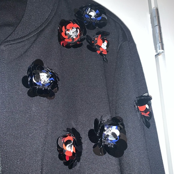 Guess oversized jacket with sequins flowers - Picture 3 of 6